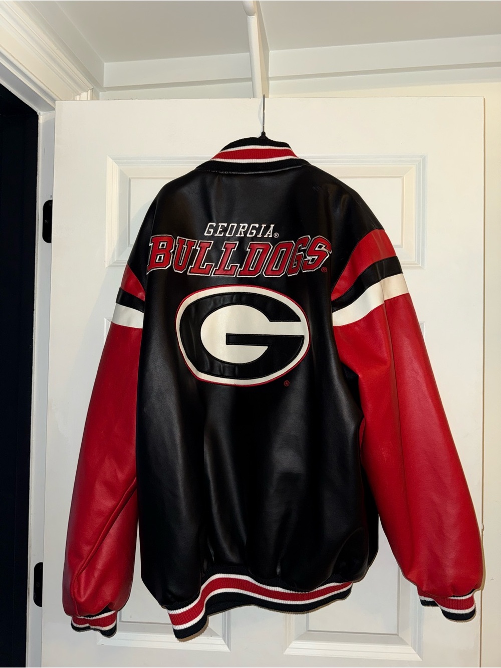 NCAA Black & Red Georgia Bulldogs Varsity Jacket
